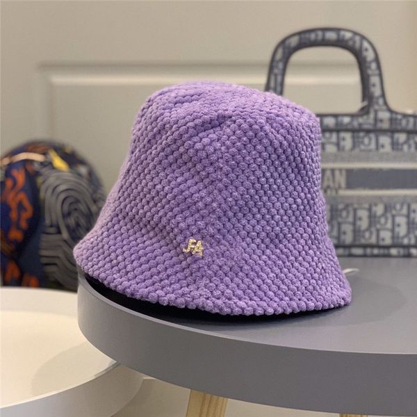 

bucket hat женщины рыбаков довершение сплошной цвет теплые шапки осень и зима новые шляпы горячей продажи письмо lady cap