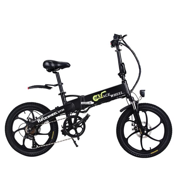 

electric bike 20-inch vouwen minicar rockwheel gt20 cmacewheel electric bike 48v electric bike, Silver;blue