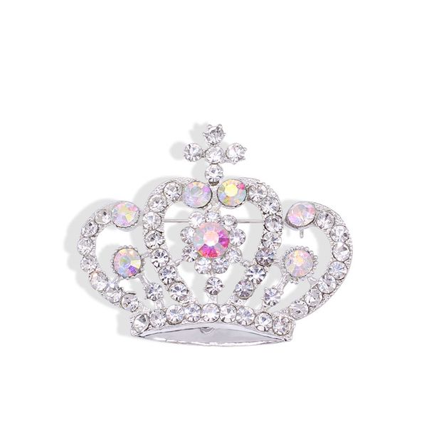 

crown brooch fashion stunning classic costume jewelry crown brooch pins for women wedding accessories trendy, item no.: bh8216, Gray