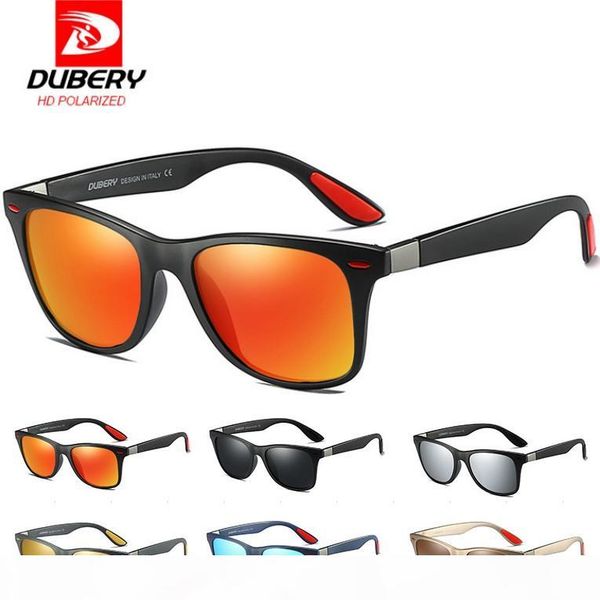 

dubery vintage sunglasses polarized men's sun glasses for men square shades driving black oculos male 8 colors model 4195 ing, White;black