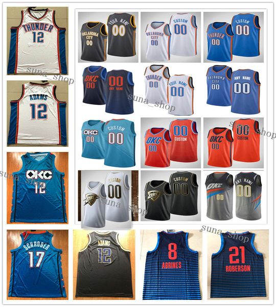 

printed men 7 darius bazley 33 mike muscala 9 nerlens noel 11 abdel nader 30 deonte burton 6 hamidou diallo 5 luguentz dort 22 roby jerseys, Black
