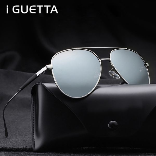 

iguetta round polarized sunglasses men retro sunglass women brand designer alloy men fashions glasses iyjc692, White;black