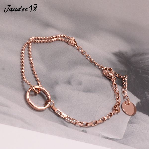 

temperament charm adjustable steel circle rose gold simple bracelets jewelry bangle bracelets for women jewelry accessories, Black