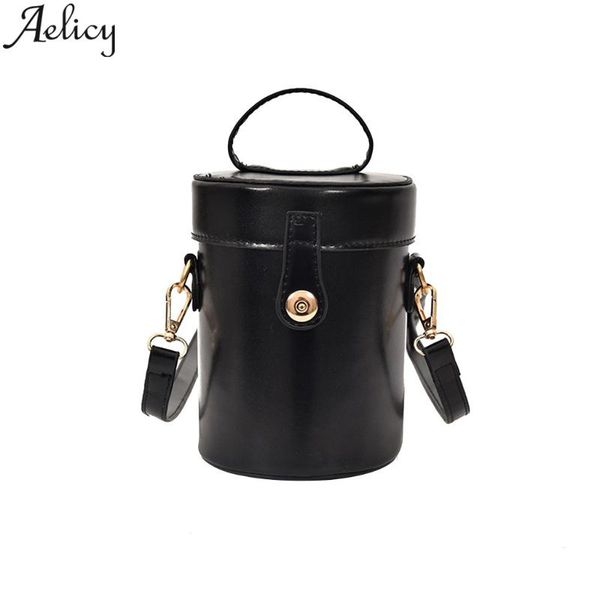 

aelicy 2020 women retro pure color feather bucket bag shoulder bag messenger bags purses and handbags wallet mobile phone