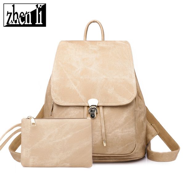 

leather luggage tag2020 cross-border new style pu shoulder bag womens denim-like fabric pattern set backpack retro style womens bag purse ho