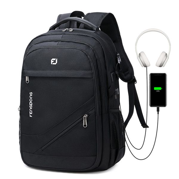 

кожа камера tag2020 новых приграничный бизнес рюкзак mens дорожной сумка anti-утечка usb рюкзак женского большой емкости портативный компьют