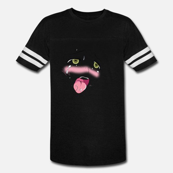 

ahegao t shirt men anti-wrinkle 100% cotton crew neck homme anti-wrinkle comical summer style kawaii shirt