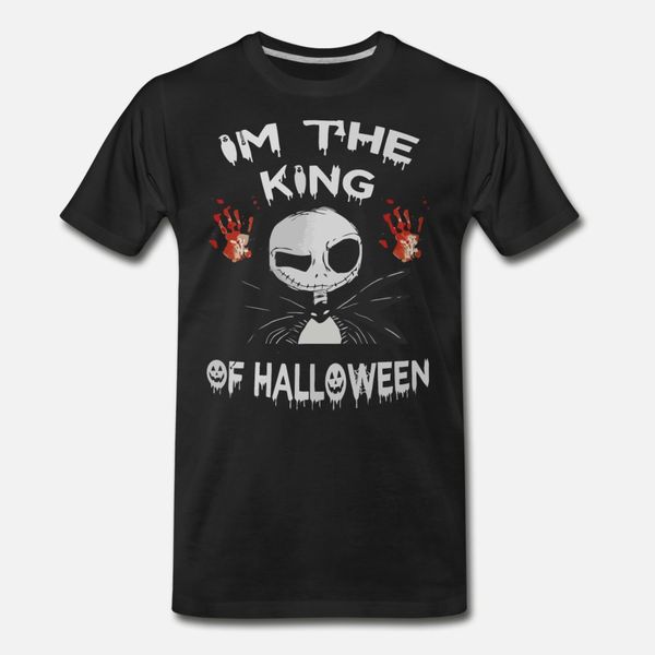 

i m the king of halloween t shirt men create cotton o-neck novelty graphic comfortable spring trend shirt