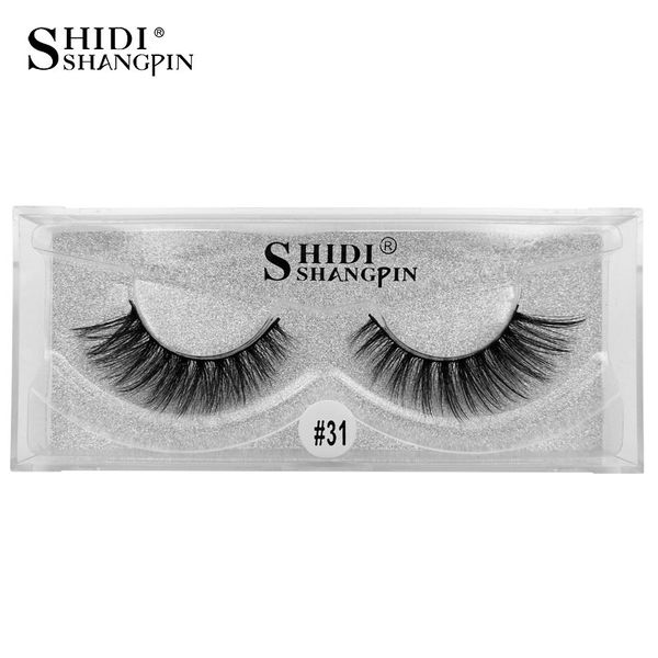 

false eyelashes shidishangpin 1 pair mink natural long 3d lashes hand made full strip eyelash extension