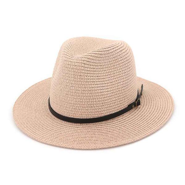 

wzcx 2020 new fashion wide brim causal straw cap tide vintage beach women summer hat sun visor hat, Blue;gray