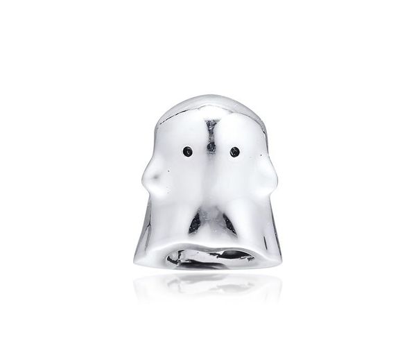 

autumn boo the ghost charm 925 sterling silver beads fit pandora style charms bracelets pendant necklace diy for women jewelry00, Bronze;silver