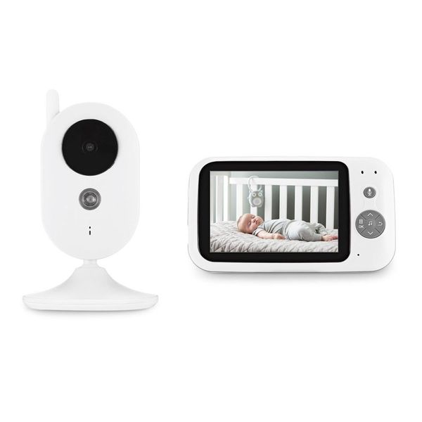 

wireless lcd audio video baby monitor radio nanny music intercom ir 24h portable baby camera baby walkie talkie babysitter