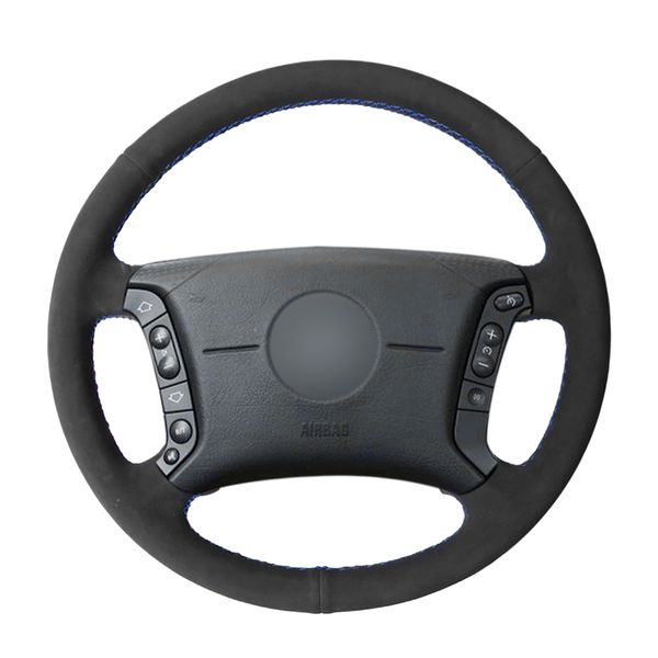 

diy black suede car steering wheel cover for bmw e46 318i 325i e39 e53 x5 accessories parts
