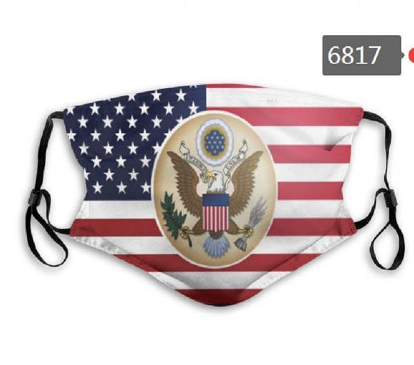 

sell america flag navy army designer face mask 5 layer activated carbon filter waterproof breathable mask m-shaped nose clip mask c6