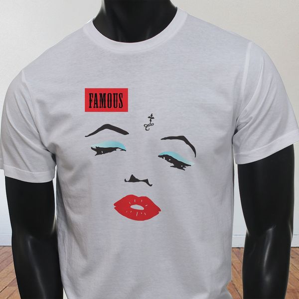 

new spring high-elastic cotton famous lil wayne marlyn manroe tunchi tatoo la mens white t-shirt summer t-shirt