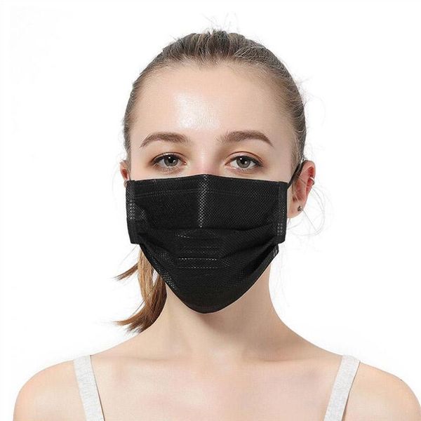 

protective disposable black face designer mask elastic for mask safety anti dust cotton mouth masks 3 layer fashion luxury designer1