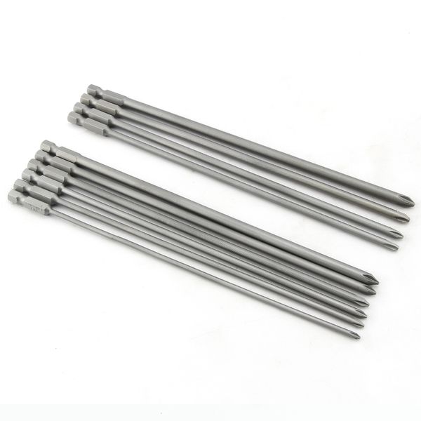 

200mm length 10pcs longer electric screwdriver bit magnetic cross-headed wind drill head ph1/ph2
