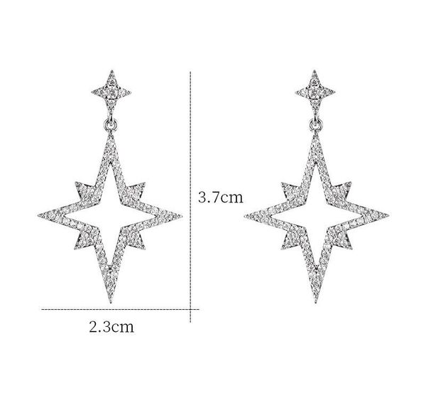 

two feather leaf climber stud earrings cubic zirconia for women girls wedding party gifts002, Golden;silver