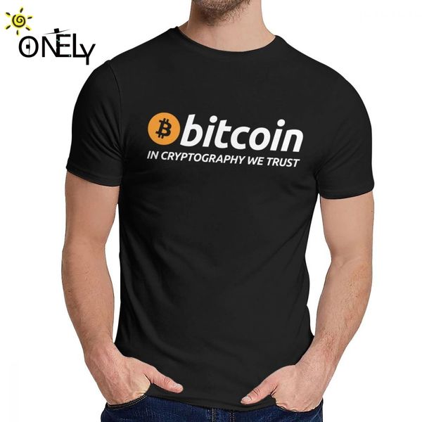 

bitcoin cryptography we trust t-shirt for men crazy organic cotton clothes crewneck