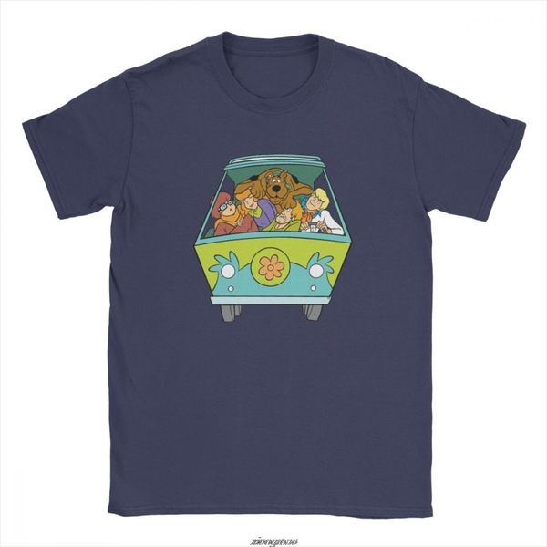 

scooby doo t-shirts for men vintage tees round collar short sleeve t shirt gift idea clothing