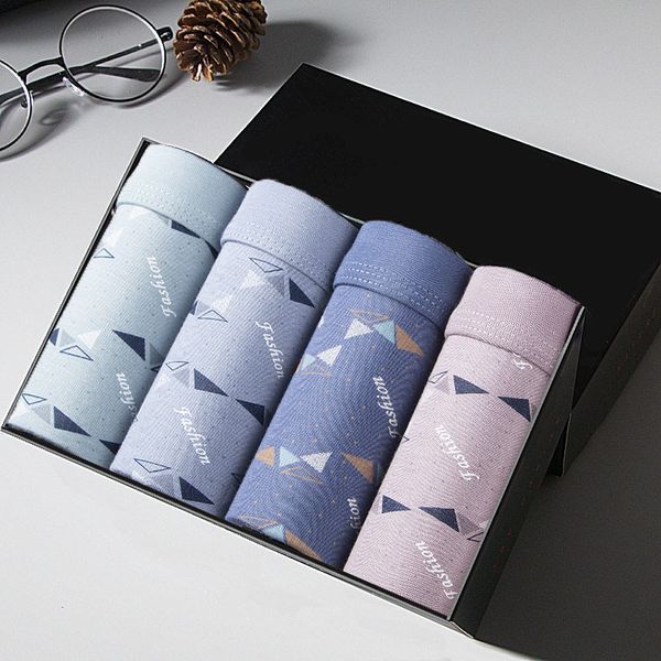 

underpants youlehe men's boxed boxer shorts men underwear quality soft modal brand boxers homme mens trunks, Black;white