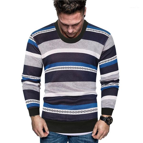 

designer sweatshirts fashion slim mulit color panelled mens sweatshirts casual pullover males clothing stripe print mens, Black