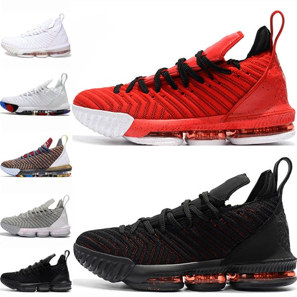 

2020 xvi 16 basketball shoes for men 16s fashion 1 thru 5 lakers oreo fresh bred lakers sports trainer sport sneaker shoes, Black