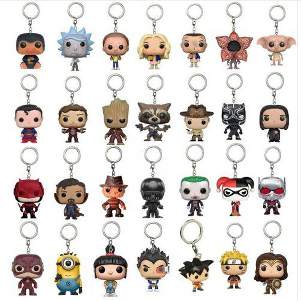 

fashion creative jewelry new marvel keychain spider chivalry captain game movie surrounding key chain with box gift, Silver