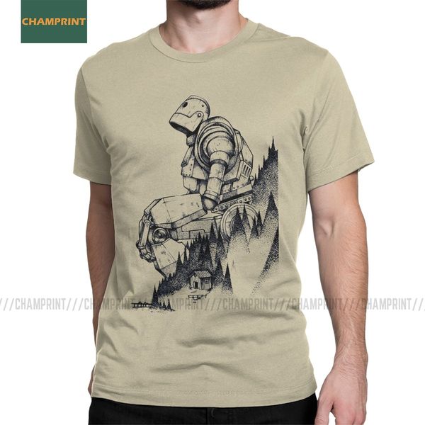 

men's iron giant t shirts robot animation cartoon hogarth hero pure cotton novelty short sleeve tees plus size t-shirts