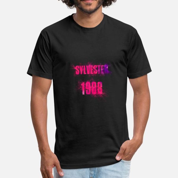

sylvester 1988 art t shirt men knitted 100% cotton crew neck gents cute comfortable summer pattern shirt, White;black