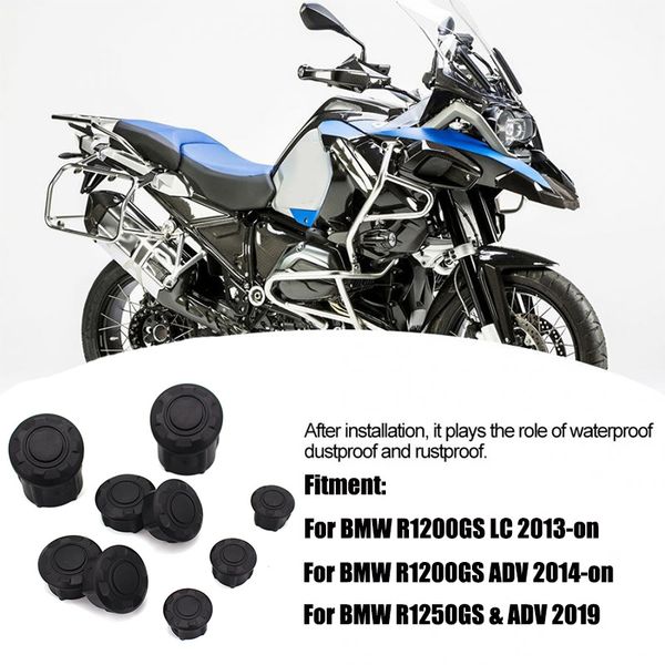 

motorcycle frame hole cover caps plug decorative cap for bmw r1200gs lc 2013-on r1200 gs adventure 2014-on r1250gs adv 2019