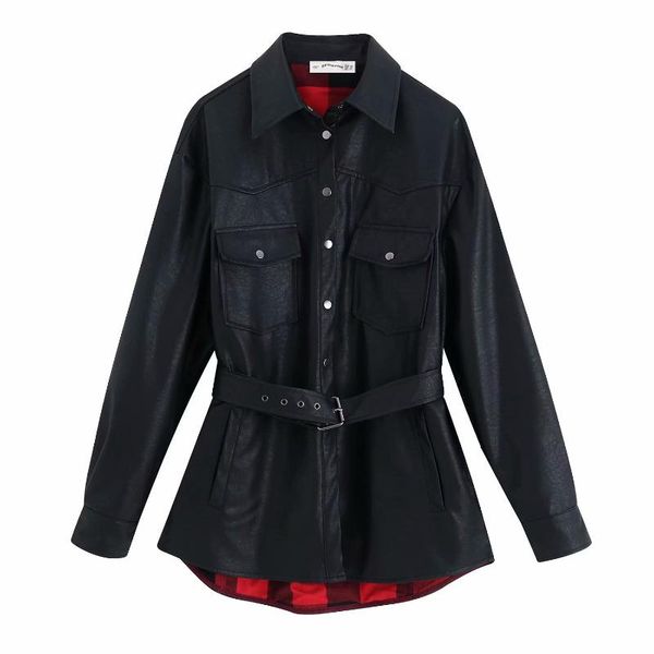 

colors pu women bright black motorcycle coat faux leather biker soft jacket female veste cuir femme