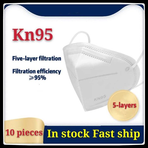 

Free shipping KN95 mask high quality five-layer dustproof PM2.5 safety KN95 mask meets American standards with certificate through FFP2 mask