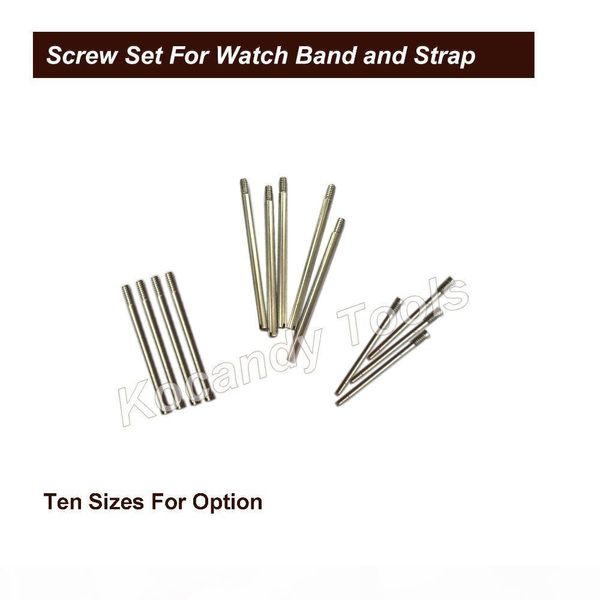 

screw tube rod for metal watch band 50pcs 10 sizes stainless steel repair tools watch parts 8.5mm - 26mm ing