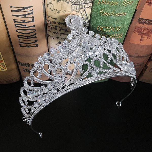 

getnoivas women hair jewelry rhinestones crystals tiaras bride wedding crown women party headpiece headband hair jewelry sl, Golden;silver