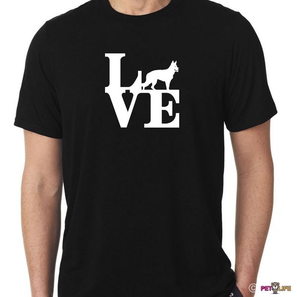 

2019 fashion 100% cotton love german shepherd tee shirt park tee shirt