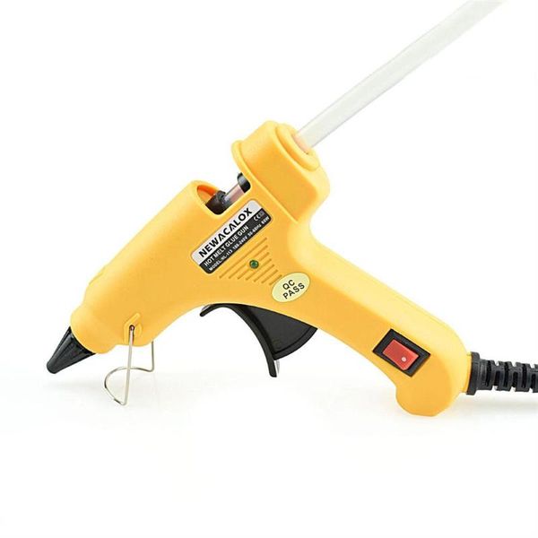 

20w eu plug melt glue gun with 7mm glue sticks industrial mini guns thermo electric heat temperature repair tool diy
