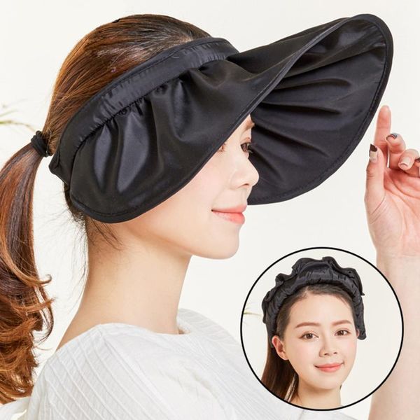 

wide brim hats sun visors hat fishing fisher beach uv protection cap black casual womens summer caps, Blue;gray
