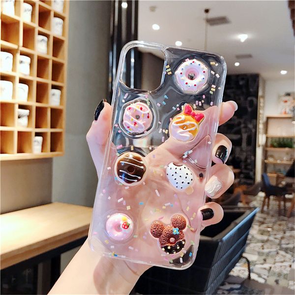 

мультфильм 3d кристалл gummy конфеты цвет ice cream phone чехол для iphone 11 pro x xs max хг 7 8 plus мягкая обложка 2020