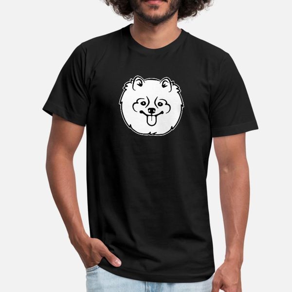 

pomeranian t shirt men custom 100% cotton o neck letter fitness basic summer style family shirt