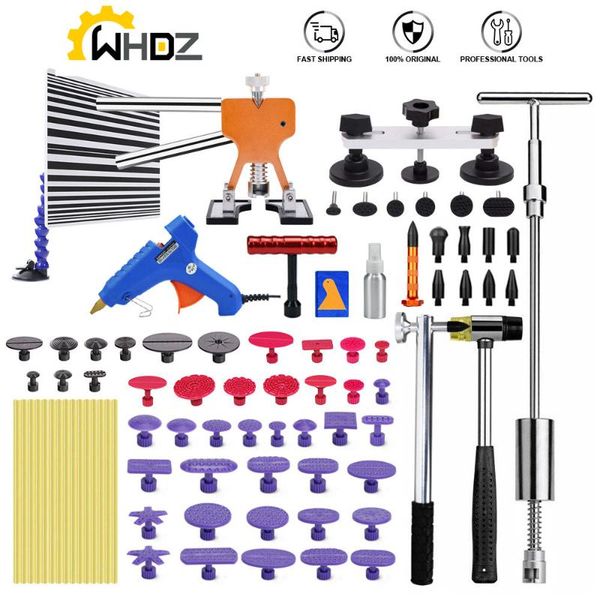 

pdr tools) paintless dent repair puller lifter pdr tool t bar hammer removal glue kit