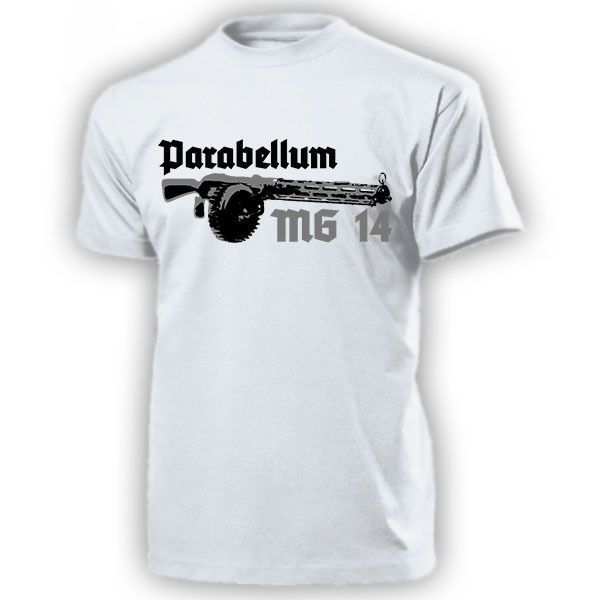 

2019 fashion summer style parabellum mg 14 flugzeug mg doppeldecker maschienengewehr wk1 - t shirt tee shirt