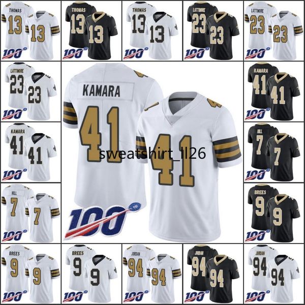 

мужчины # 13 майкл томас новый 41 alvin камара орлеан 9 дрю бульоны святые нфк 94 cameron джор дан женщины молодежь, Black;red