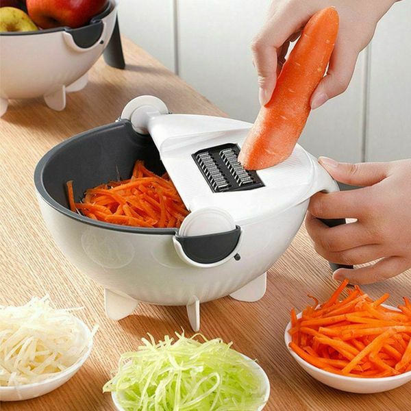 

9 in 1 vegetable cutter manual nonslip pp home removable cover multifunction