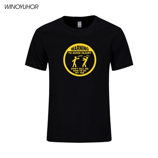 

warning to avoid injury mens funny builder mechanic engineer t shirt dad gift summer personality fashion men t-shirt