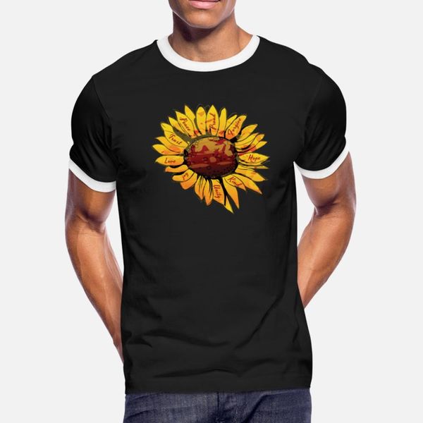 

beautiful sunflower petals artistic watercolor art t shirt men designs short sleeve o neck letters gift comical summer kawaii shirt