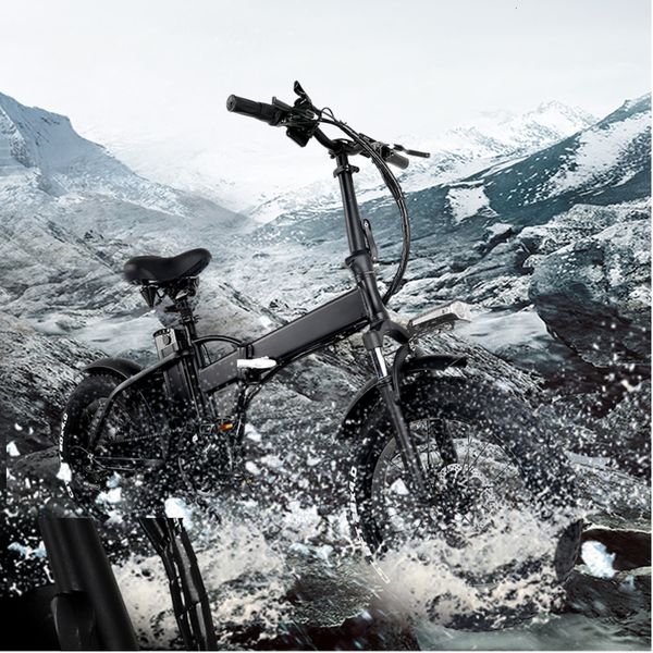 

20-inch electric bicycle 48v15a electric atv folding electric snowmobile lithium battery mountain bike /2020 models, Silver;blue