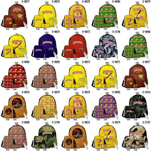 

bag backwoods outdoor boys 3pcslot case shoulder one shoulder travel bag backpack cigar pencil print backwoods school backwood bag for ockbn, Silver