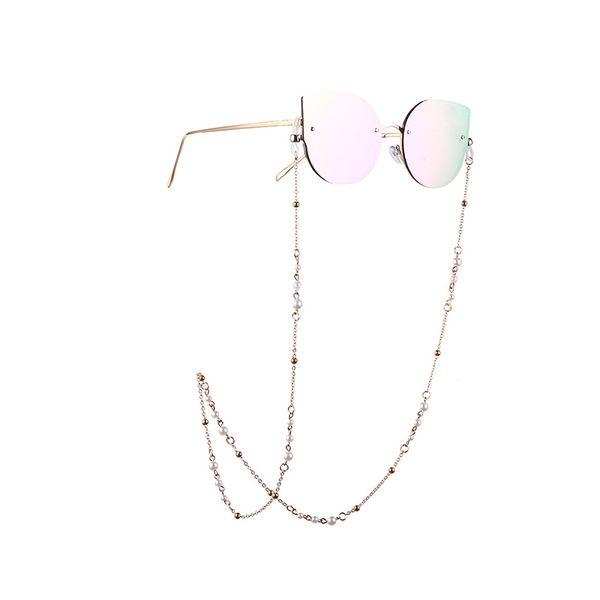 

fashion vintage eye glasses sunglasses beading chain eyeglass holder lanyard necklace sunglasses lanyard strap, Silver