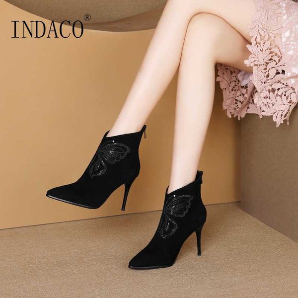 

women winter boots 8.8cm rhinestone women boots 2020 fashion black silver high heel